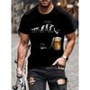 European Sizes Men's T-shirts, Beer Prints, Outdoor T-shirts, Sports T-shirts, Gifts for Friends, Brothers And Family, Mens Shirts