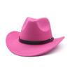 British Fashion Autumn and Winter Top Hat, Jazz Hat, Western Cowboy Hat, Men's and Women's Woolen Hat, Felt Hat