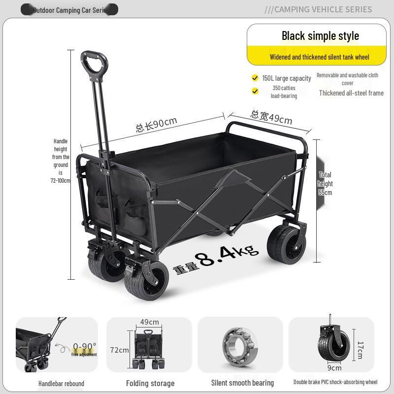 Portable Folding Camping Trolley Cart