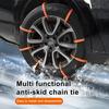 20/30 Peças Correntes de Neve para Carro Tração Superior Instalação Rápida e Fácil Montagem com Abraçadeiras Correntes de Neve para Pneus Ajuste Universal para Pneus de 6,5-10,5 Polegadas