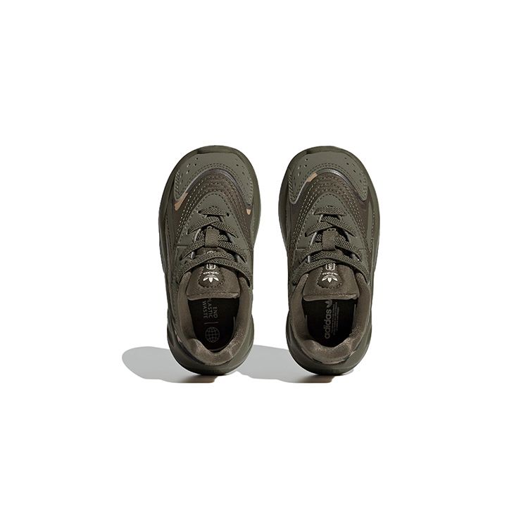 Adidas Originals Ozelia Fabric Low Top Casual Shoes Baby Sneakers Green HQ1606