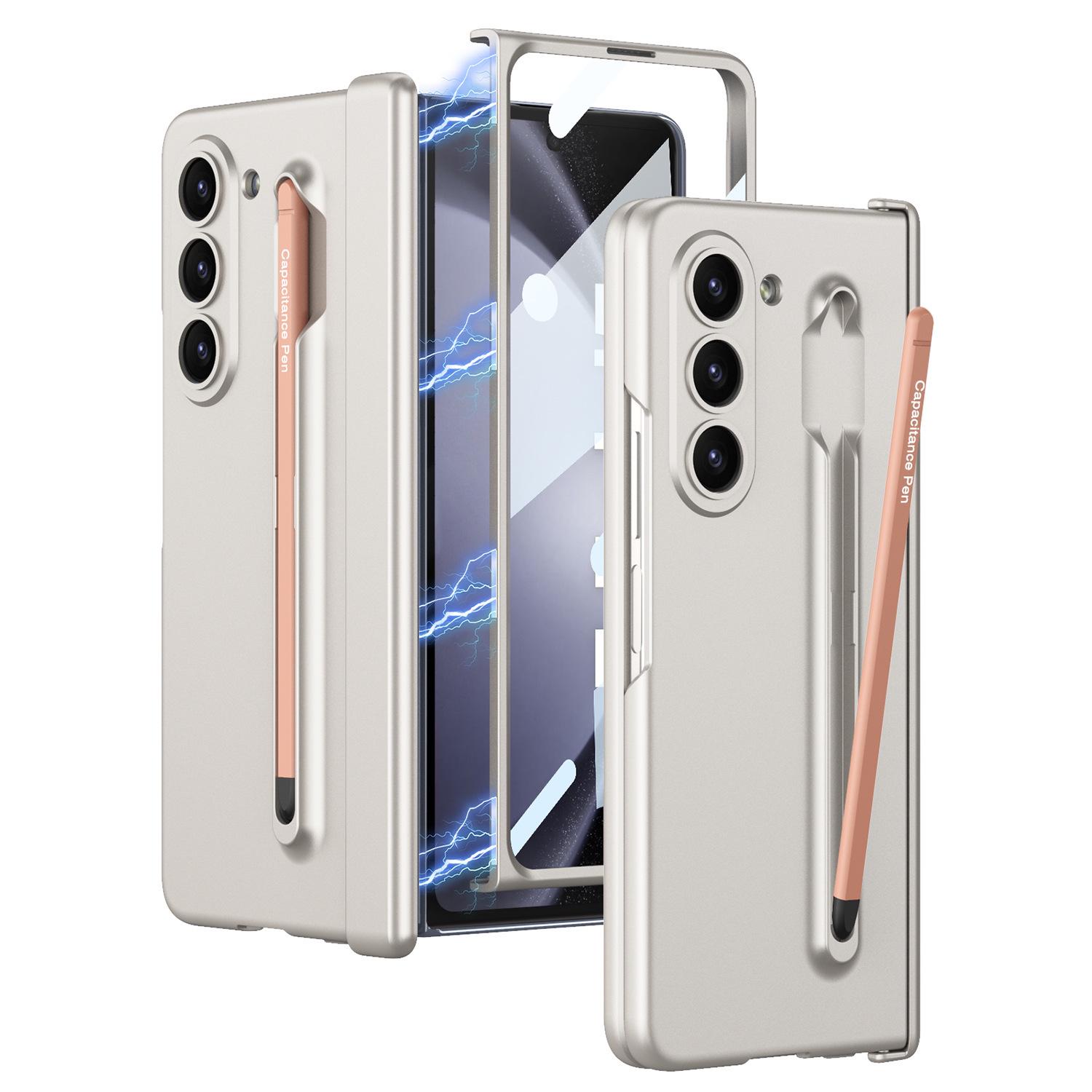 Samsung ZFold5 Frosted Hard Shell Case with Hinge Protection & Pen Slot Fold5