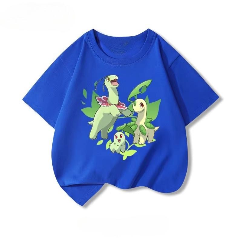 Potdemiel Summer New Pikachu Childrens Pure Cotton TShirt Comfortable and Breathable Suitable for Both Boys and Girls