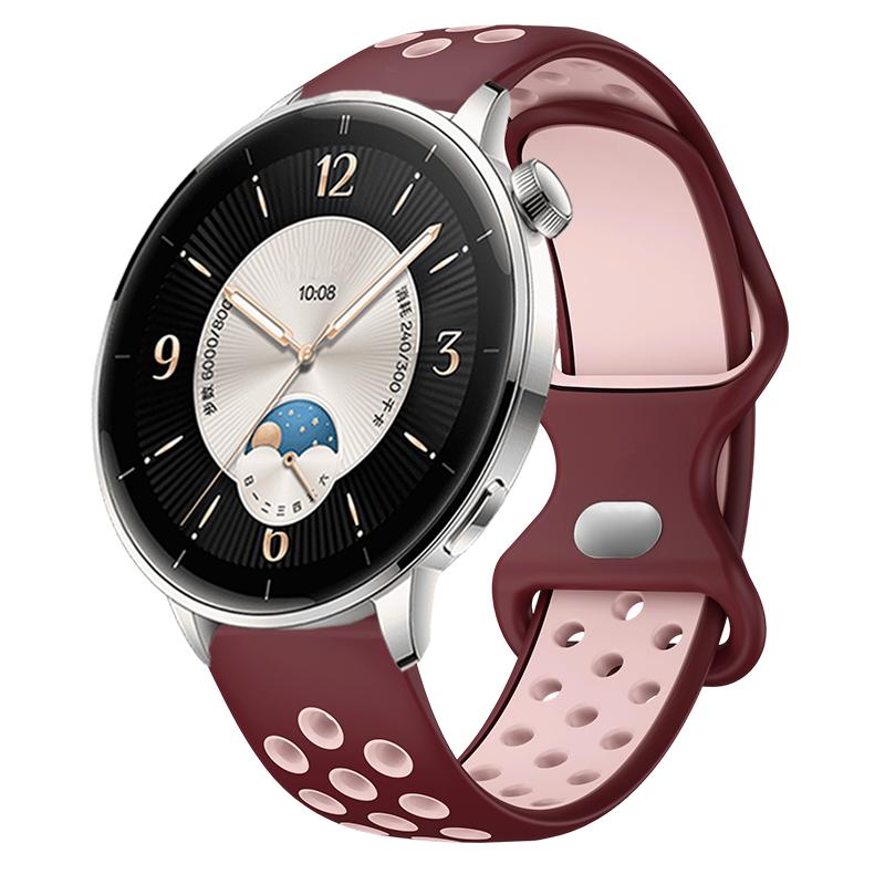 Atmungsaktives Rundloch-Armband Passend für OPPO Watch X2 Mini Smartwatch Armband Kompatibel mit Oneplus Watch 3 43mm Armband