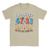 Bruh I Survived 67  33 Days of School 100th Day of School  T Shirts  Men Cotton Fun TShirts Crewneck Tee Shirt