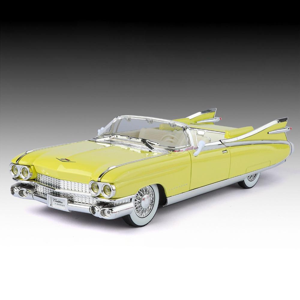 1:24 Cadillac Eldorado Biarritz 1959 Series 62 Luxury Car Alloy Diecast Model Car Sound & Light Pull Back Collection Hobby Gifts