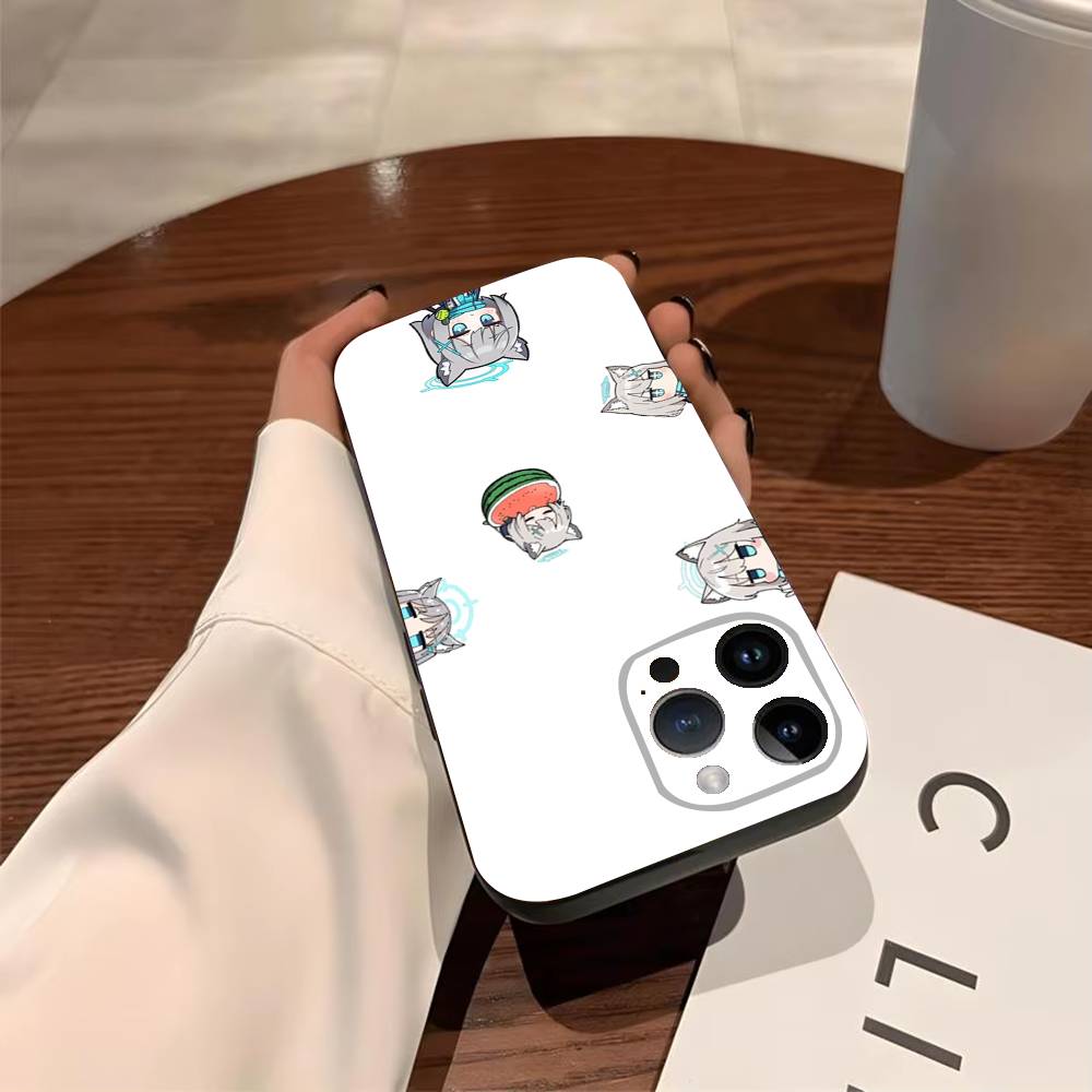 Blue A-Archive S-Shiroko Phone Case For iPhone 17,16,15,14,13,12,11,Pro,X,Xs,MAX,Plus TPU Soft To Skin-friendly Cover