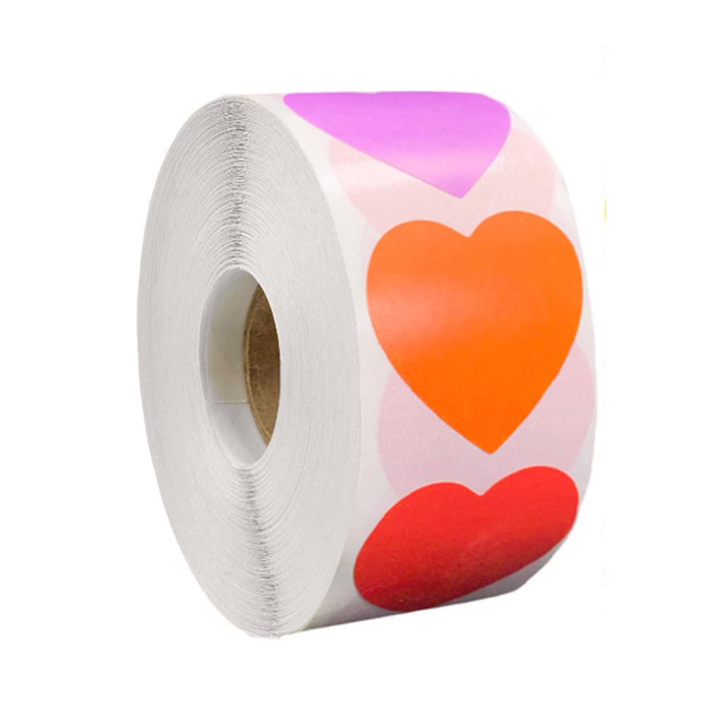 50-500pcs Heart Shape Love Valentine's Day Stickers Wedding Party Seal Labels Gift Decoration Wrap Tag Stickers Self-adhesive