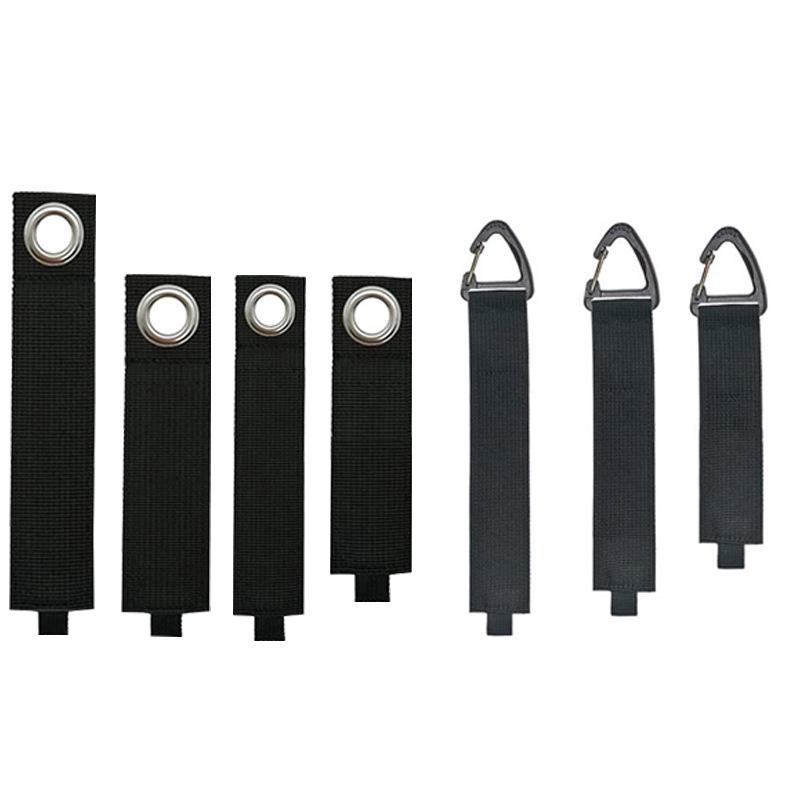Hanging Heavy Duty Triangle Buckle Storage Strap - Cable Organizer with Eyelet