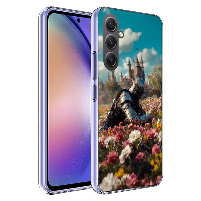 Flower Knight of the Light Phone Case for Samsung A17 A37 A57 A07 A16 A26 A36 A56 A06 A02S A12 A22 A32 A52S A04S A14 A24 A34 A54