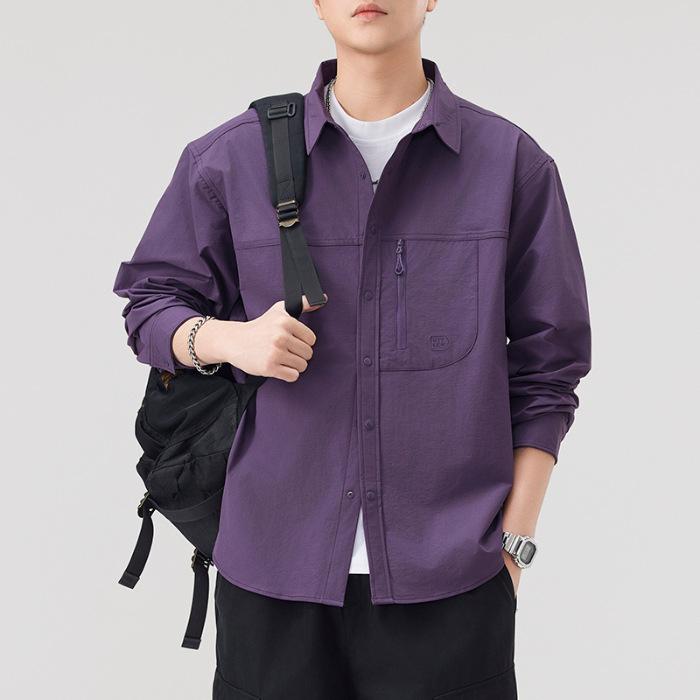 Spring and Summer New Mountain Outdoor American Retro Casual Shirt Jacket Japanese Loose and Versatile