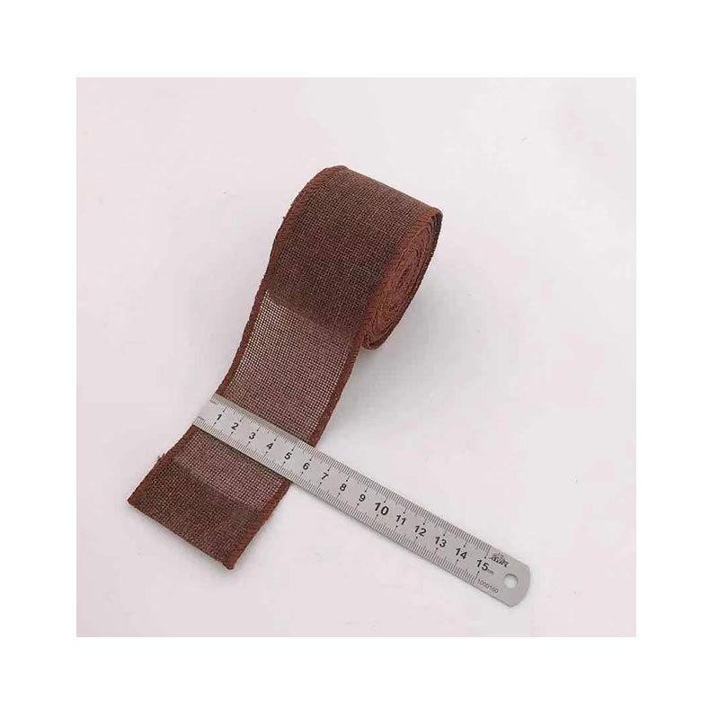 

Имитация льна, Рождественское украшение Имитация льняного рулона Сделай сам 6 см шириной Цветной рулон имитации льна 5 м Рождественская декоративная лента Brown * 6CM (3m)