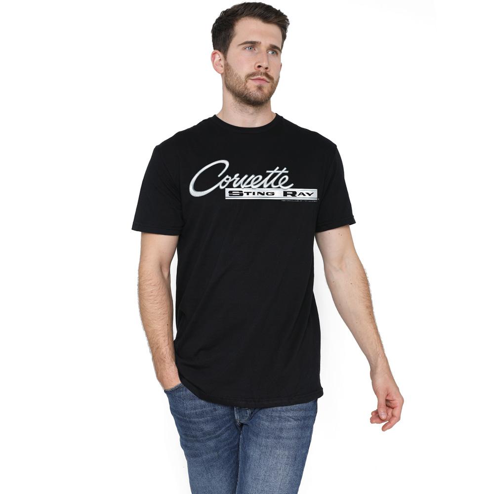 Chevrolet Unisex Adult Chrome Stingray Logo T-Shirt