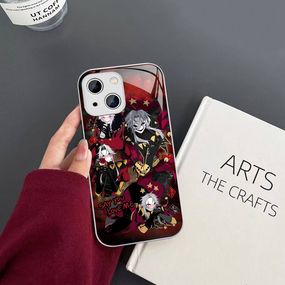 

Anime The Freak Circus Pierrot Tempered Glass For iphone 14 13 12 11 Pro Mini XS MAX 14Plus X XS XR Cover iphone X