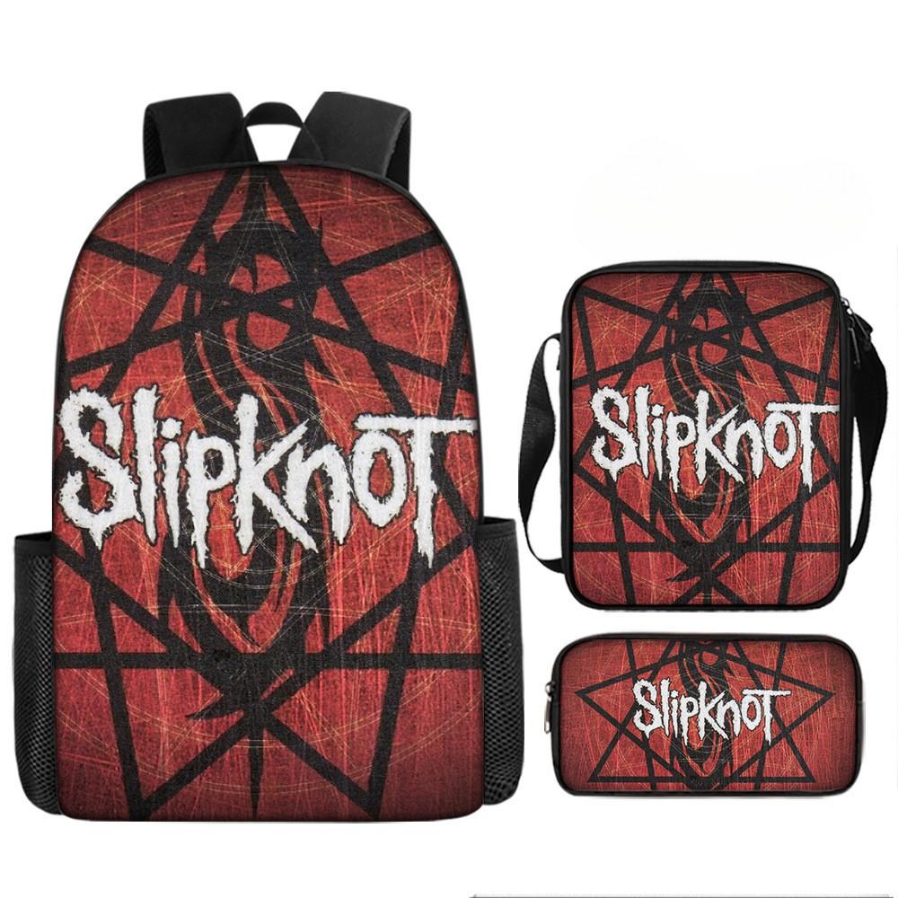 

Slipknot Digital Print Backpack Combo Breathable Oxford Fabric For Teens School Supplies Style S