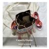 Bohemian Drawstring Bucket Bag Ethnic Embroidery Tassel Decor Cute Boho Handbag for Boho Lovers Vacation Daily Use
