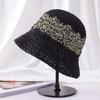Large Brim Woven Hat Breathable Hollow Out Sun Protection Hat Sun Protection Foldable Bucket Hat Spring Summer Bucket Hats
