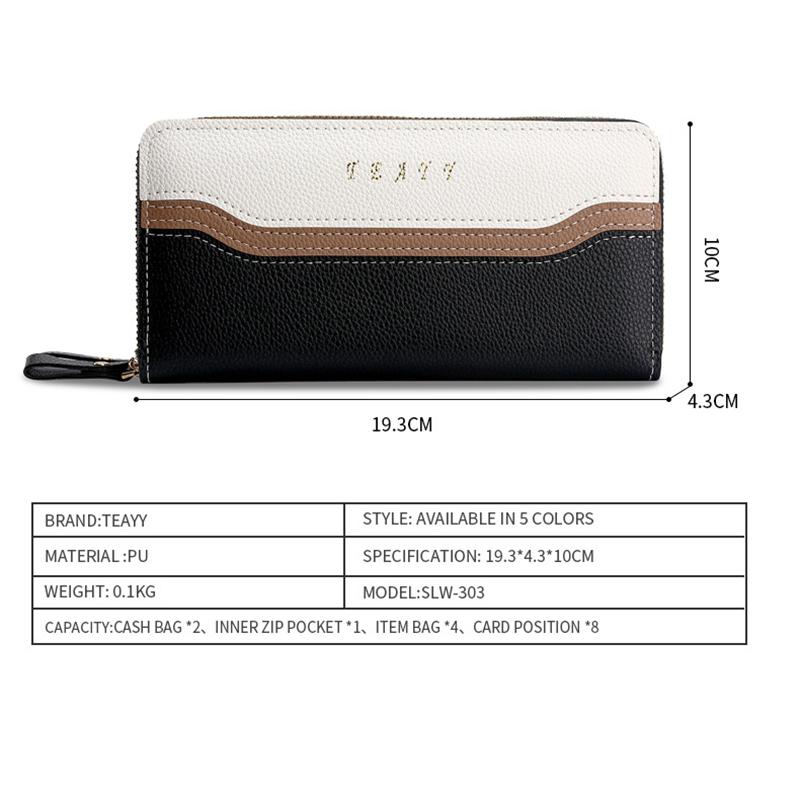 New Ladies' Wallets Long Girls Wallet with Large Capacity Double Ladies' Wallets.