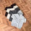 Unisex High Collar Lazy Style Hooded Knit Sweater