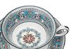 Wedgwood Florentine Turquoise Teacup Saucer Pair with Peony Perfect for Weddings and 1053244 [Officially Imported] & Design, Gifts,