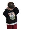 Spring Children's Sports and Leisure Hoodie, Cartoon Printed Single Piece Loose Round Neck Top for Big Boys