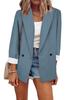 European & American Fashion 2025 Solid Color Long Sleeve Suit Jacket for Spring/Autumn