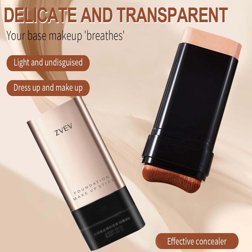 Fully Covered Eraser Foundation Stick, Velvet Moist Light Concealer Tekutý make-up Dlouhotrvající bezchybný make-up Kosmetika pro krásu obličeje