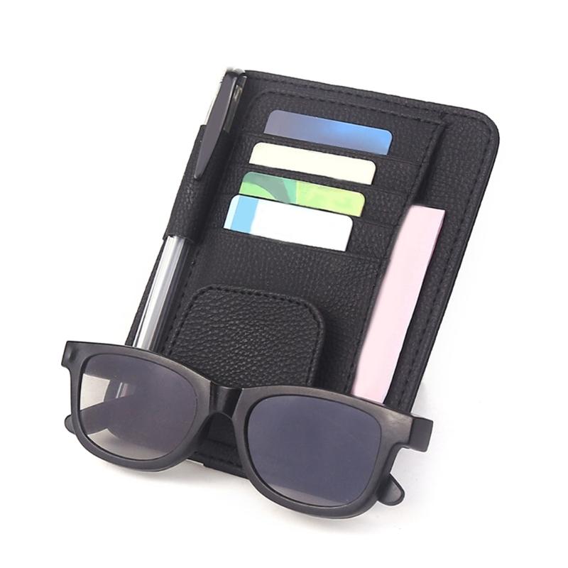 Automotive Sun Visors Eyewear Card Clip Glasses Organizers Space Saving Designs for Commuters and Long Distance Drivers
