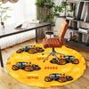 1PC Tractor Hay Round Chair mat Area Rug - Non-Slip, Floor Mat for Office, Bedroom, and Indoor Decor -Gift D1127230