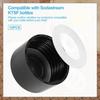 Gasket Replacements for Sodastream Bottle, White Silicone Bottle Lid Sealing Gasket Compatible with Sodastream Bottle Cap O Ring Replacement Parts