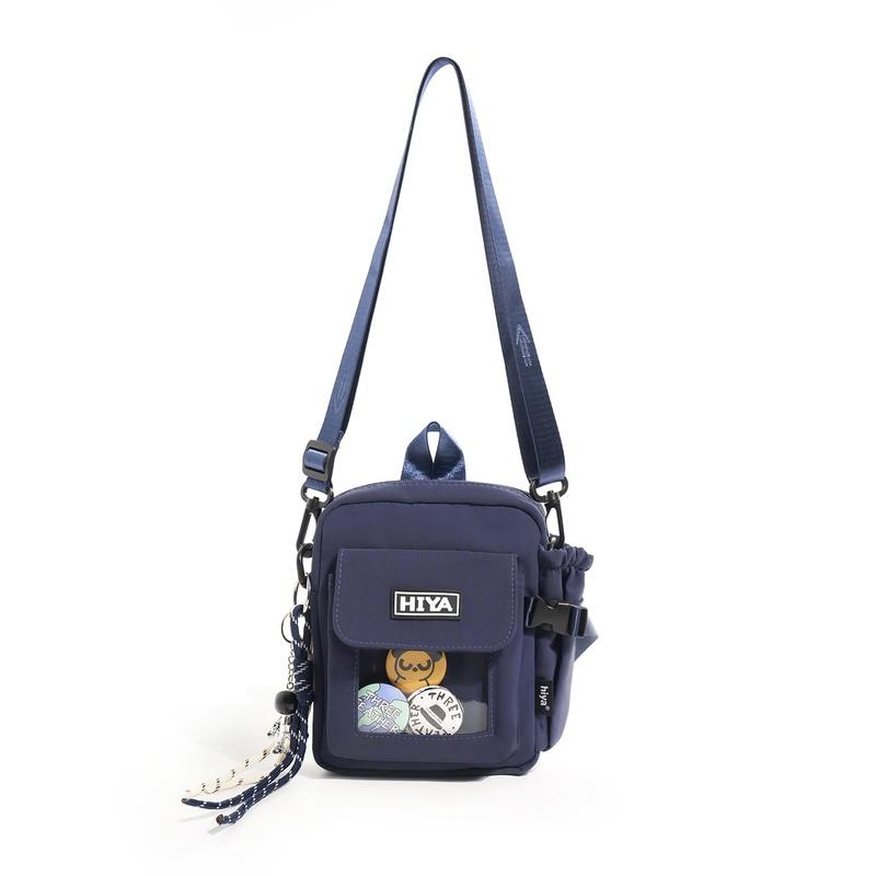Unisex Nylon Crossbody Bag Multi Pocket Casual Shoulder Handbag for Travel Work