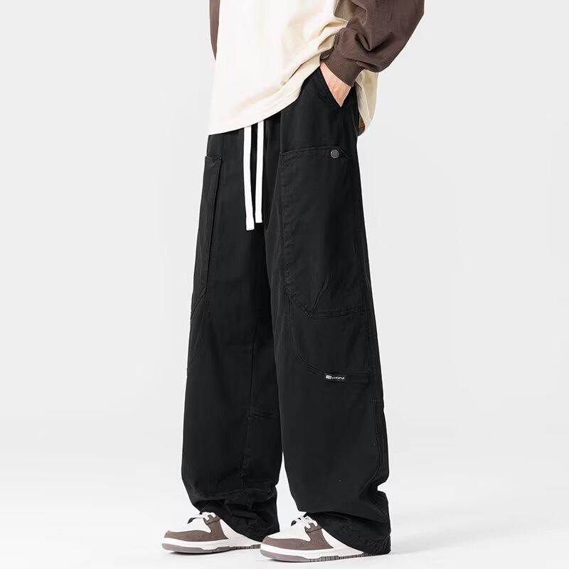 American New Loose Casual Pants Men's Trend Versatile Pants Autumn Fall Feeling Wide Leg Mopping Trousers