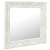 VidaXL Miroir mural style baroque 50x50 cm Blanc 320312