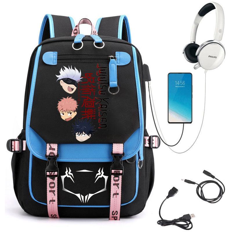 Popular Riman Peripheral Backpack Youth Student School Bag Usb Large Capacity Student Computer Bag