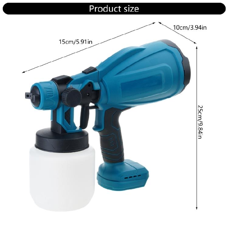 Portable 220V Cordless Paint Sprayer, 150 Din/s Viscosity, 4 Nozzle Type HighPerformances For DIY Enthusiasts