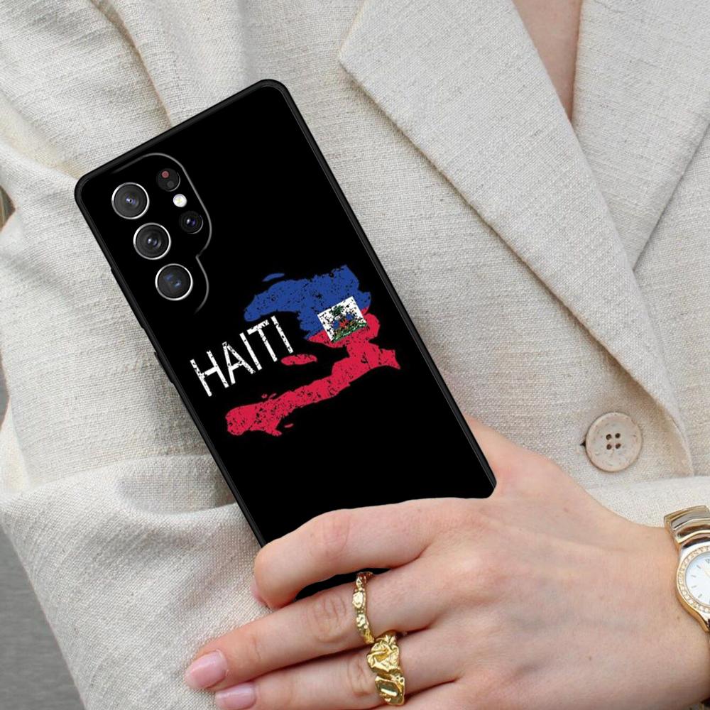 Haiti Haitian Flag Cell Phone Case for Samsung Galaxy S26 Ultra S25 S24 S23 S22 S21 S20 Note10 Cover