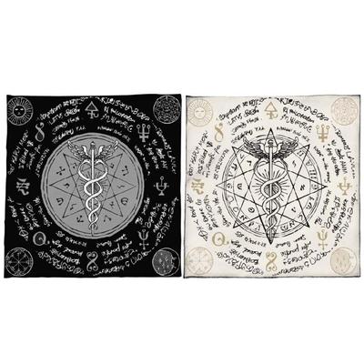 Maczuga Runa Astrologia Taroty Obrus Tkanina na Ołtarze Obrus do Wróżb