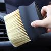 High Density Soft Bristle Car Dust Removal Brush Auto Air Conditioning Vents Interior Brush Ergonomic Handle Cleaning Brush