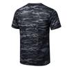 IELGY Quick-drying Camouflage Sports T-shirt Breathable Men Short Sleeve Loose Top Running