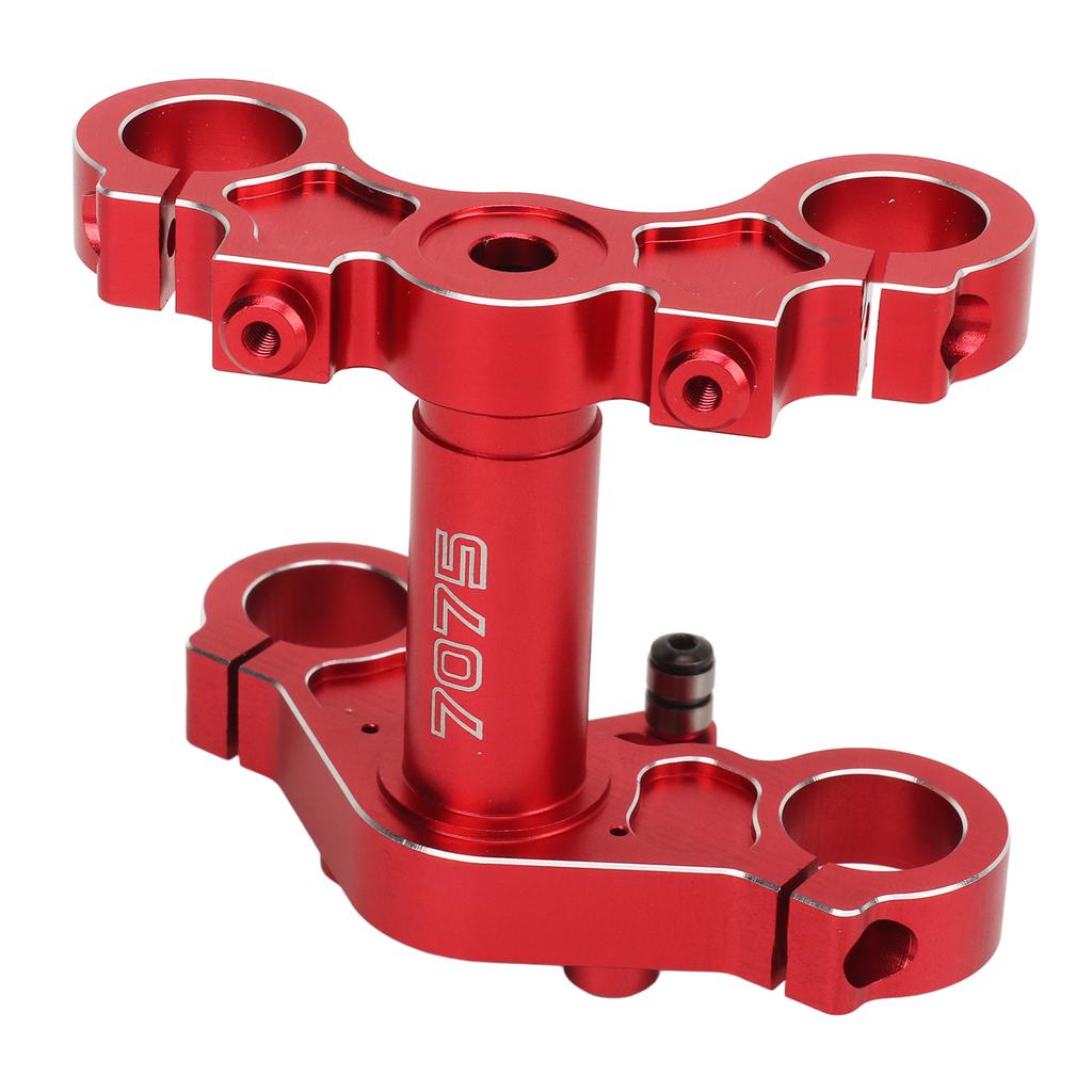1 4 Electric Motorcycle Triple Tree Clamp Front Shock Absorber Aluminum Triple Clamp Set for Losi Promoto MX Red