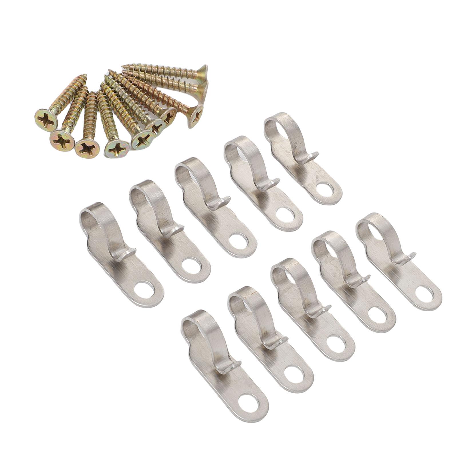 

Крючки-подвесы для гирлянд из нержавеющей стали, уличные крючки с винтами для подвешивания уличного освещения для патио, светодиодных гирлянд, разноцветные