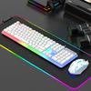 Kabelgebundenes Gaming-Tastatur- und Maus-Set LED-beleuchtete mechanische Tastatur 104 Tasten Maus Tastatur PC Gamer Zubehör