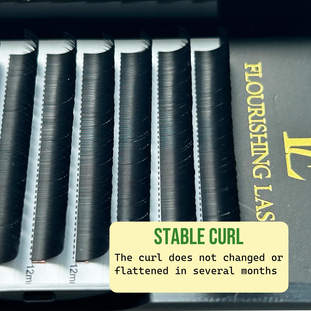 Lash Trays 0.03 0.05 0.07 0.10 Easy Fan Volume Eyelash Extension Easy Blooming Eyelash Extension 0.03 0.05 0.07