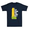I Eat Corn The Long Way Unisex Shirt Funny Corn Graphic Humor Saying Vintage Unisexs TShirt Round Shortsleeve Summer Clothes for Unisex