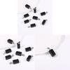 Natural Stone Crystal Pendant With Leather Cord For Jewelry And Fashion Accessories