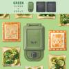 BRUNO Pokemon Hot Sandwich Maker, Single Electric, Toasts All the Way To the Crust, Compact, Gift, Pikachu, Bulbasaur, Blue, Green, BOE131-GR