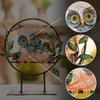 Pair of Owl Sculptures Creative Resin Craft for Home Decor, Suitable for Bedroom, Living Room, Study, and TV Cabinet Ornaments