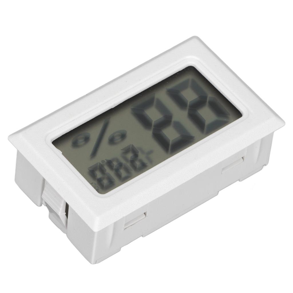 Mini Digital Hygro Thermometer White Portable Electronic Hygrometer for Home Wine Cellars
