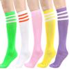 Three-Bar Calf Socks Dance Socks Cheerleading Performance Football Socks Golf Socks And Knee Socks Medium Tube Socks