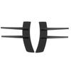 2 Pcs Gloss Black Front Bumper Side Spoiler ABS Body Spoiler Canard Universal for Car